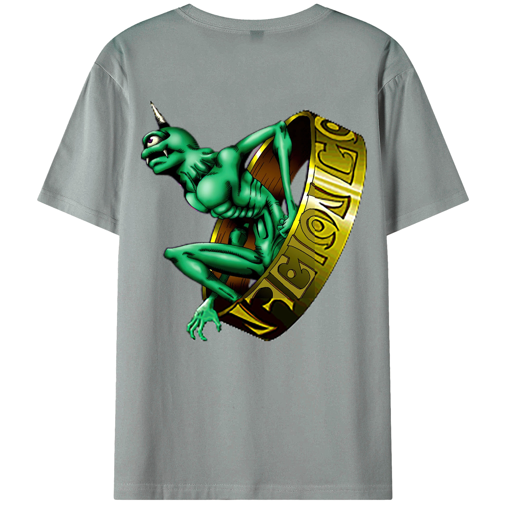 （画像用） 遊☆戯☆王 Yu-Gi-Oh! 綿100％ メンズ半袖Tシャツ（バックプリント） 通気性